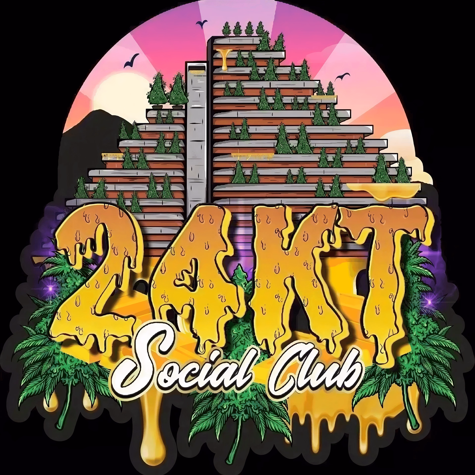 Cannabis Social Club 24kt Social Club logo