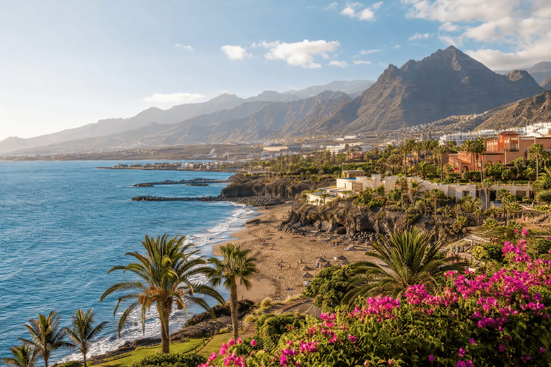 Tenerife coastline and resort landscape
