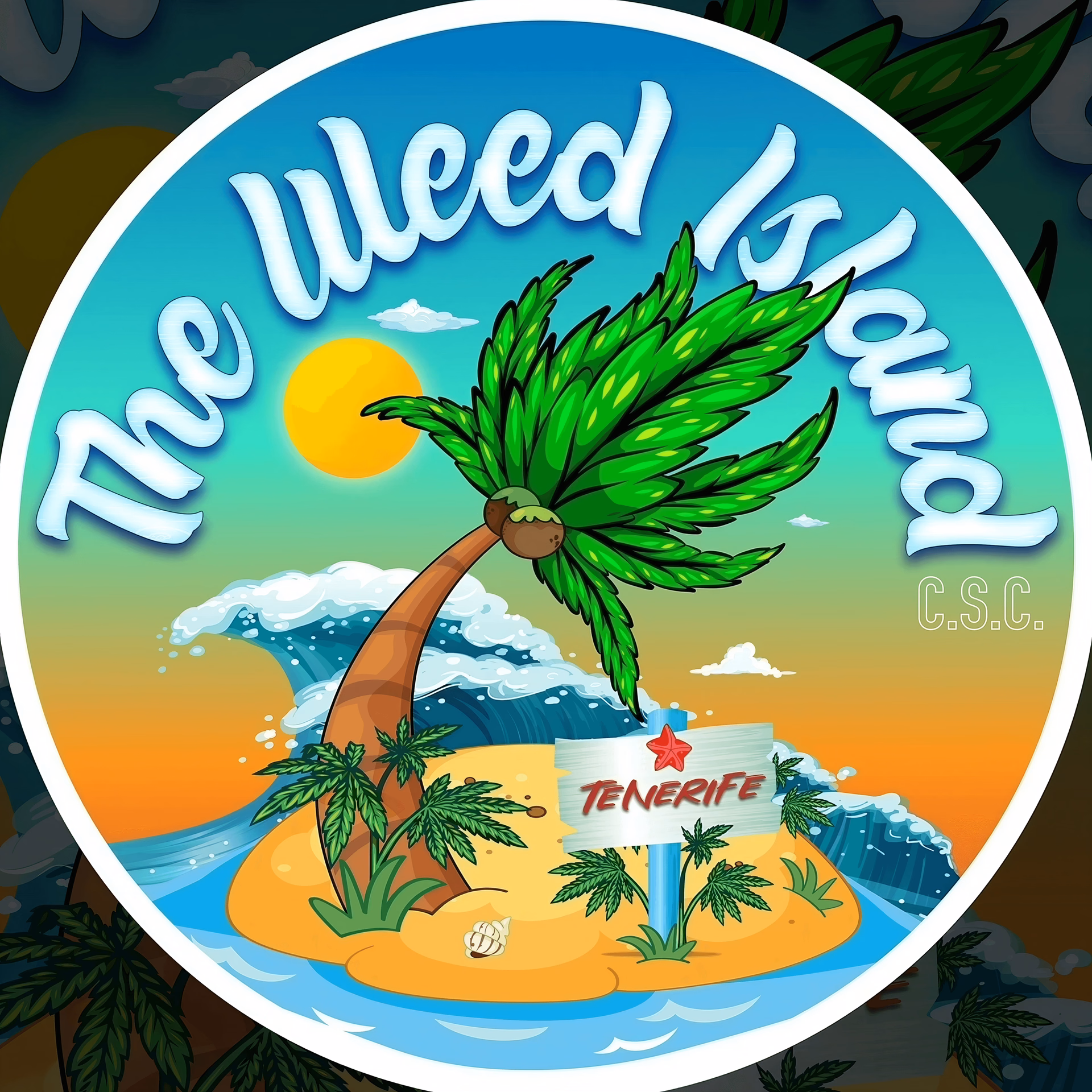Cannabis Social Club The Weed Island logo