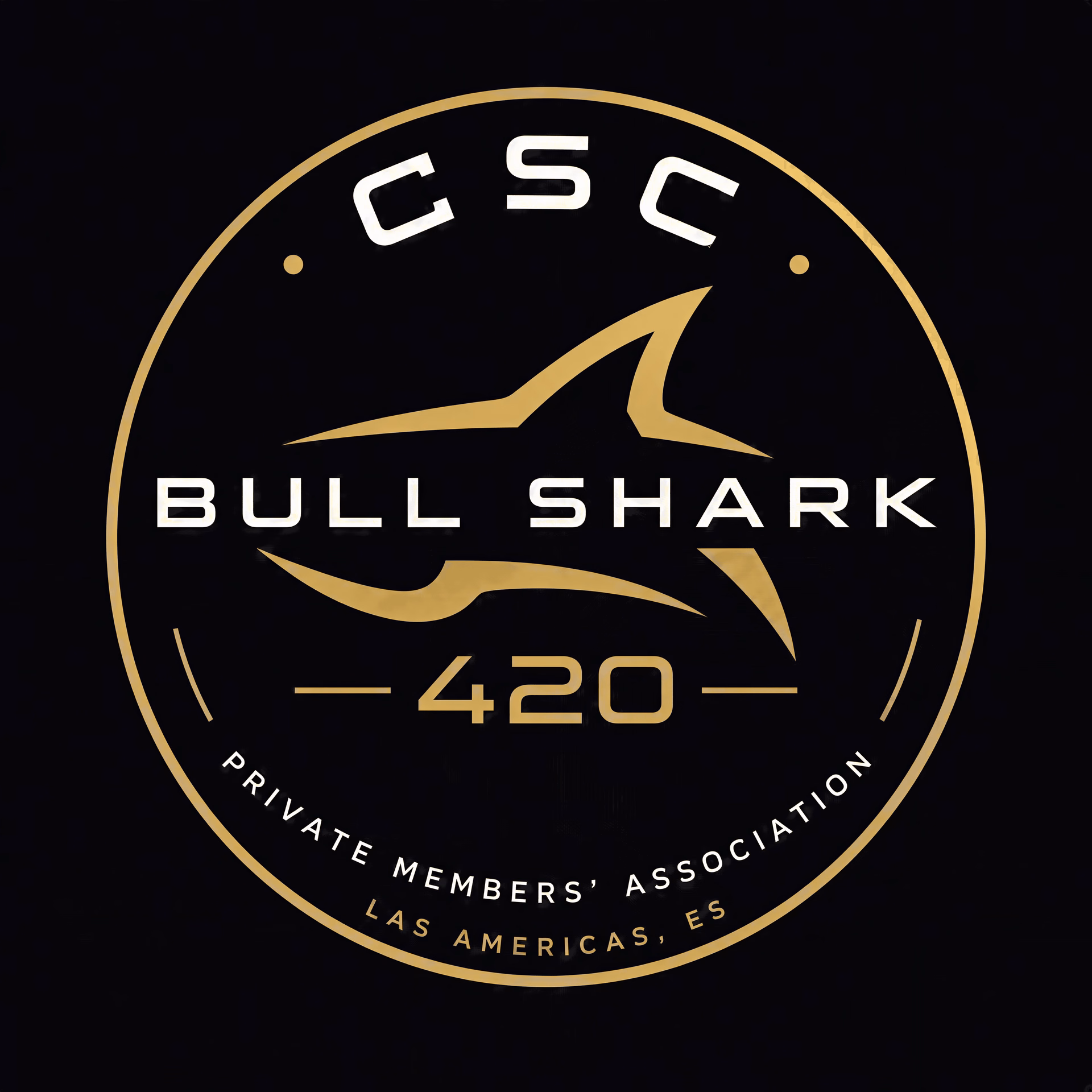 Cannabis Social Club CSC BULL SHARK 420 logo