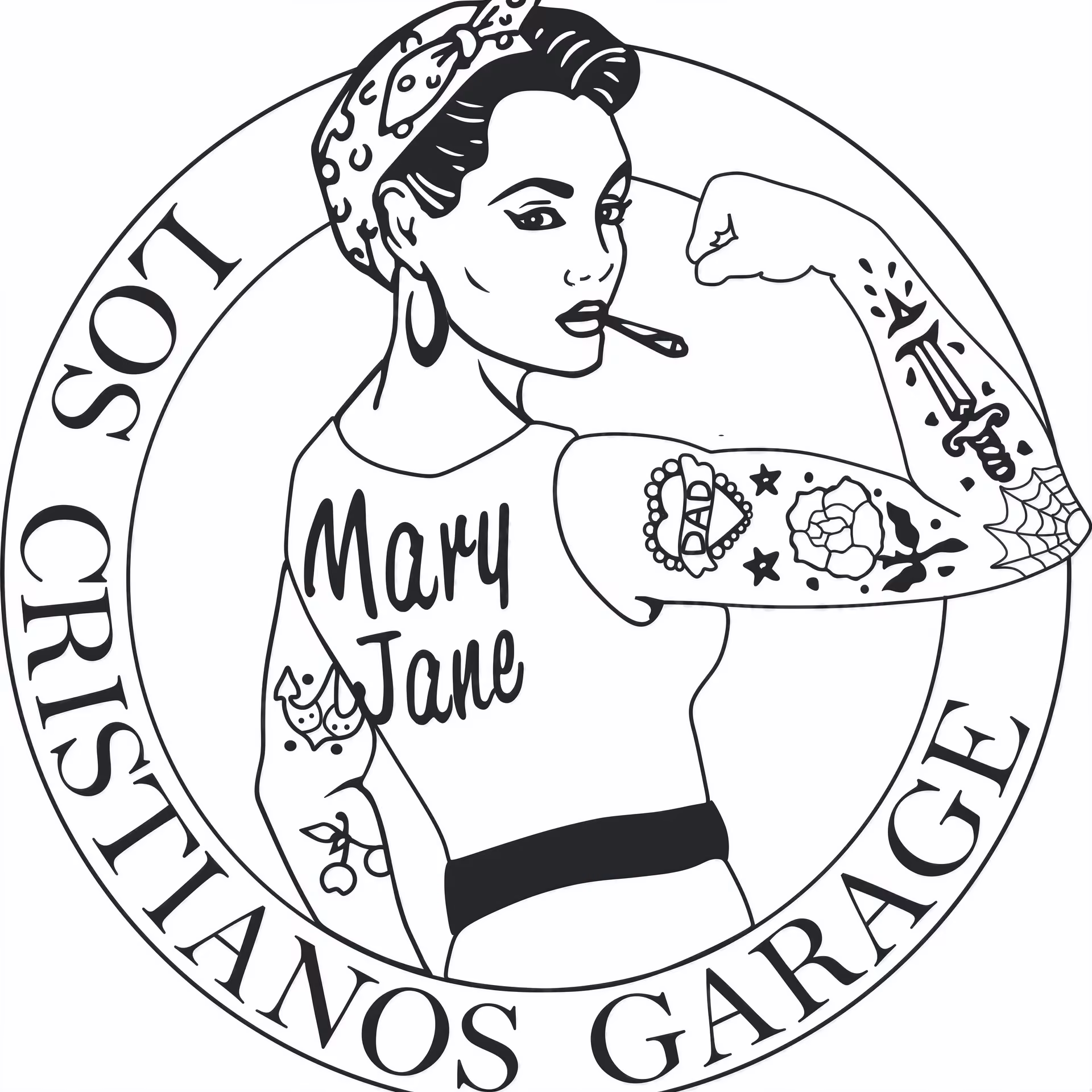 대마 소셜 클럽 Mary Jane 로고